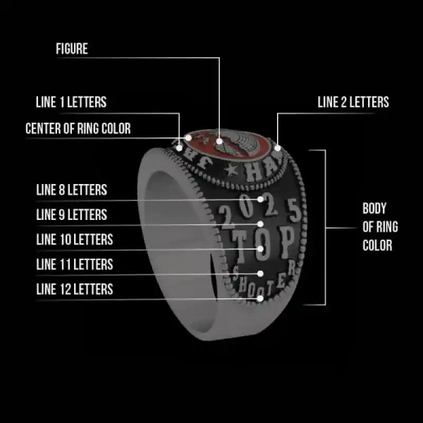 Top Rider Womens Custom Ring